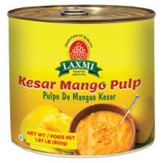 Picture of Laxmi Kesar Mango Pulp 850 Grams