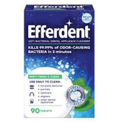 Picture of Efferdent Plus Mint Tablets 90 Ct