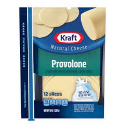 Picture of Kraft Slices Provolone Cheese 8 Oz