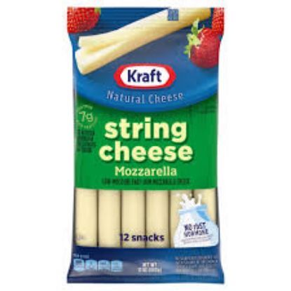 Picture of Kraft String Cheese Mozzarella 12 Oz