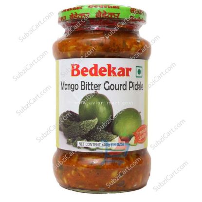 Picture of Bedekar Mango Bitter Gourd Pickle 400 Grams