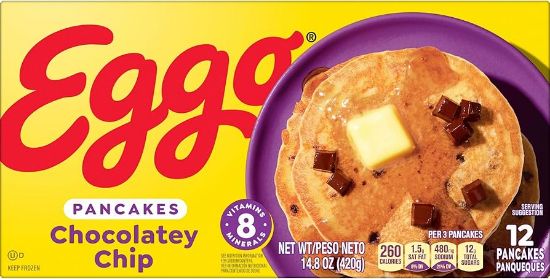 Picture of Eggo Pancakes Chocolatey Chip 14.8 Oz