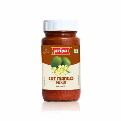 Picture of Priya Cut Mango Pickle With Garlic 300 Grams