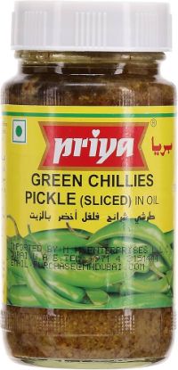 Picture of Priya Green Chilli With Garlic 300 Grams