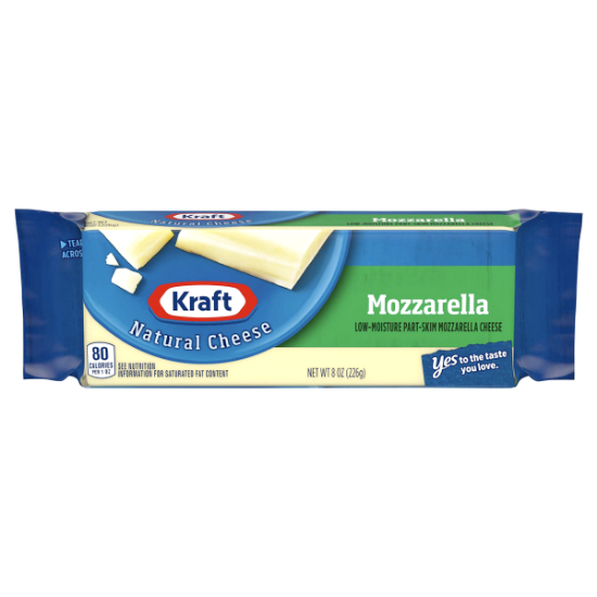 Picture of Kraft Cheese Block Mozzarella 8 Oz