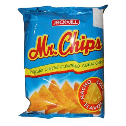 Picture of Jack N Jill Chips Corn Mr. Chips Nacho Cheese 100 Gm