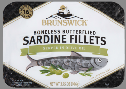 Picture of Brunswick Boneless Sardines In Olive Oil 1.06 Gm