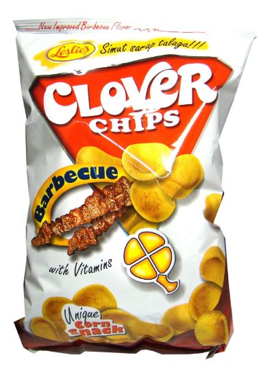 Picture of Leslie/'s Clover Bbq Chips 145 Gm