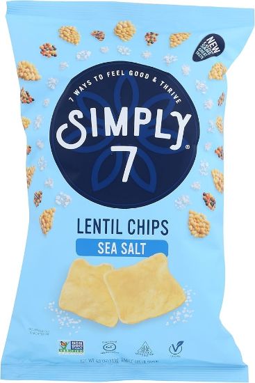 Picture of Simply 7 Simply7 Lentil Chip Sea Salt 4 4 Oz