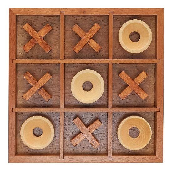 Picture of Wooden Tic Tac Toe 1 Ct