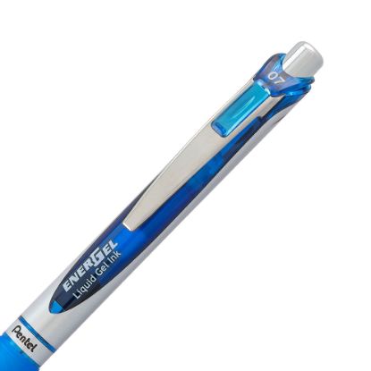 Picture of Energel Retractable Liquid Blue Med Gel Pen 2 Pk