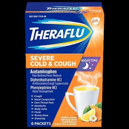 Picture of Theraflu Severe Cold Night Time 9 Oz
