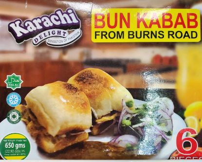Picture of Karachi Delight Bun Kabab With Chut 80 Grams