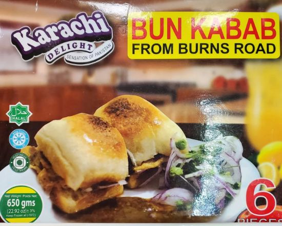 Picture of Karachi Delight Bun Kabab With Chut 80 Grams