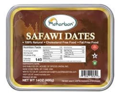 Picture of Meharban Safawi Dates 400 Grams