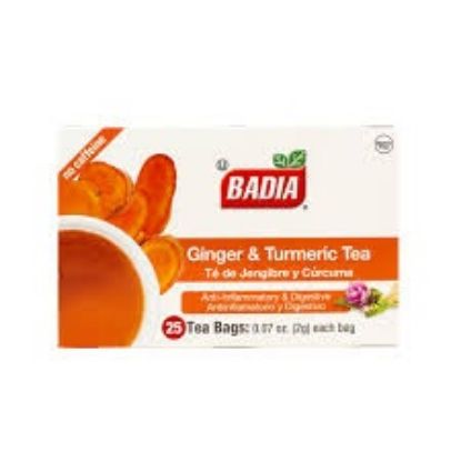 Picture of Badia Ginger/Turmeric Tea Bags 25 Ct