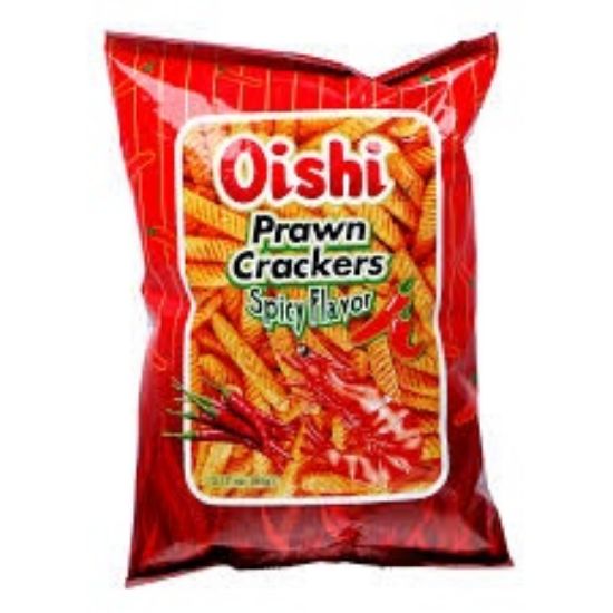 Picture of Oishi Prawn Crackers Spicy 2.11 Oz