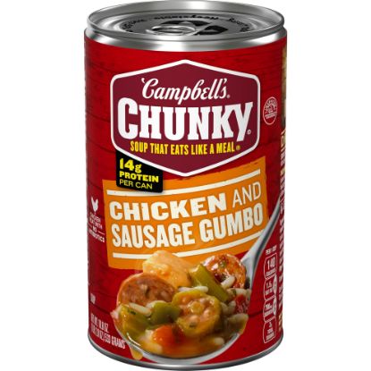 Picture of Campbells Chunky Chicken And Sausage Gumbo Soup 18.8 Oz