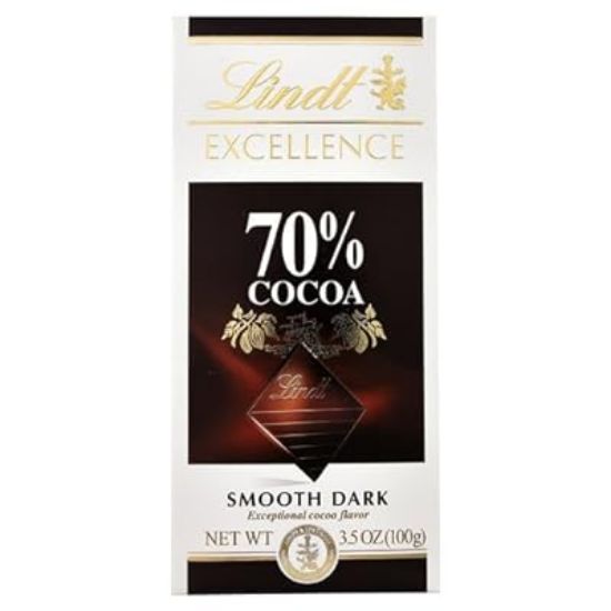 Picture of Lindt 70% Dark Chocolate Bar 3.5 Oz