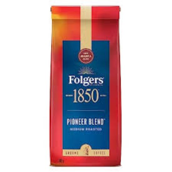Picture of Folgers 1850 Pioneer Blend Medium Roast Ground Coffe 12 Oz