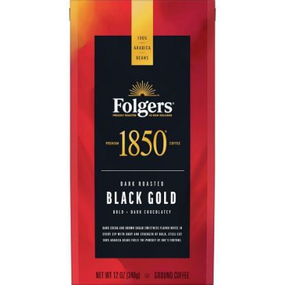 Picture of Folgers 1850 Black Gold Ground Coffee 12 Oz