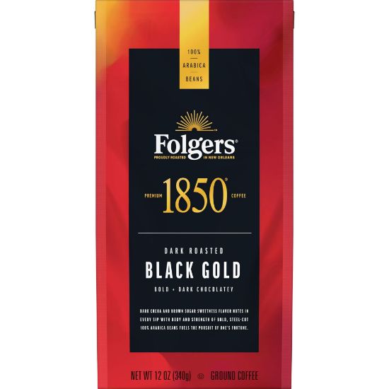 Picture of Folgers 1850 Black Gold Ground Coffee 12 Oz