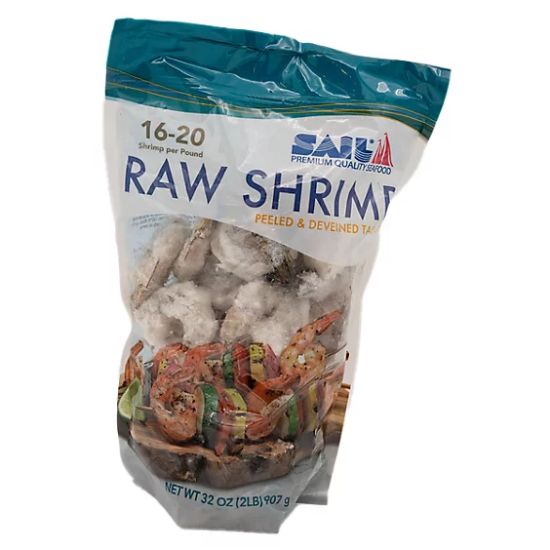 Picture of Golden Sun Raw Peeled & Deveined Shrimps 16/20 2 Lbs