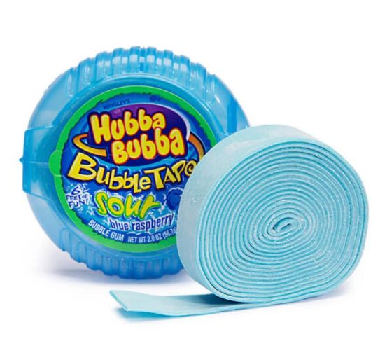 Picture of Hubba Bubba Sour Blue Raspberry Bubble Tape 2 Oz