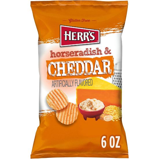 Picture of Herr/'s Horseradish & Cheddar Flavor Potato Chips 6 Oz
