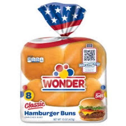 Picture of Wonder Hamburger Buns 8pk 15 Oz