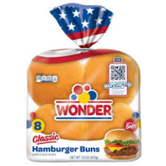 Picture of Wonder Hamburger Buns 8pk 15 Oz