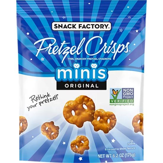 Picture of Snack Factory Pretzel Crisps Minis Original 6.2 Oz