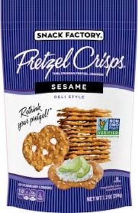 Picture of Snack Factory Pretzel Crisps Sesame 7.2 Oz