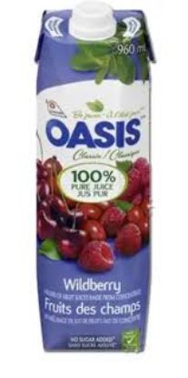 Picture of Oasis Classic 100% Wildberry Juice 960 Ml
