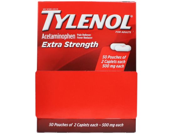Picture of Tylenol Tylenol Extra Strength Caplets 50 Ct