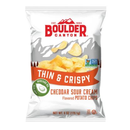 Picture of Boulder Canyon Avocado Oil Thin And Crispy Cheddar Sour Cream 6 Oz