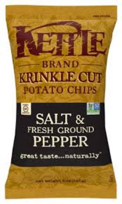 Picture of Kettle Kettle Potato Chips Krinkle Cut Salt & Fresh 5 Oz