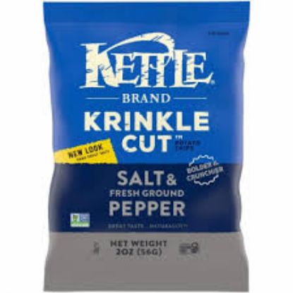 Picture of Kettle Kettle Potato Chips Krinkle Cut Salt & Fresh 2 Oz
