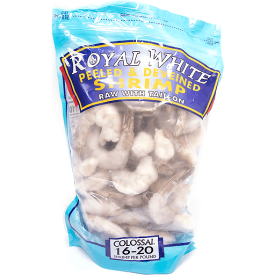 Picture of Royal White Peeled & Deveined Shrimps 16/20 2 Lb