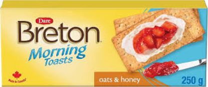 Picture of Dare Breton Morning Toasts - Oats & Honey 255 Gm