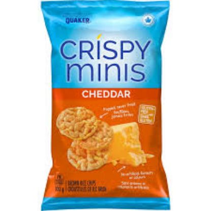 Picture of Quaker Crispy Minis Cheddar Cheese Gluten Free 100 Gm