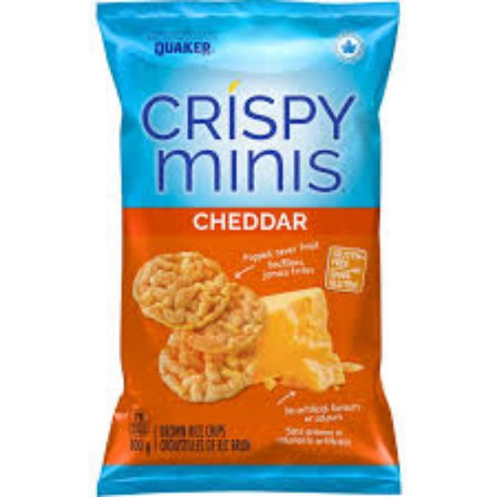 Picture of Quaker Crispy Minis Cheddar Cheese Gluten Free 100 Gm