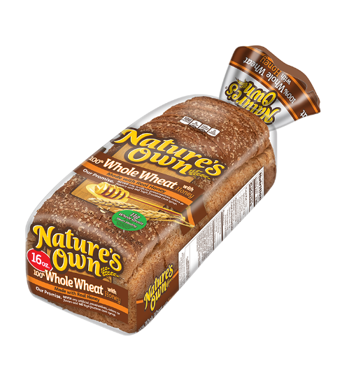 Picture of Natures Own Whole Wheat W/ Honey 16 Oz