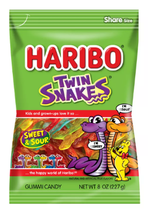 Picture of Haribo Twin Snakes 8 Oz