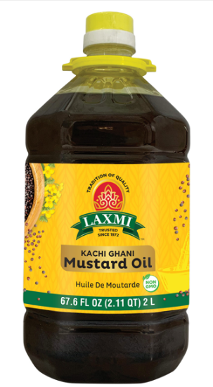 Picture of Laxmi Kachi Ghani Mustard Oil 2lt 68 Oz