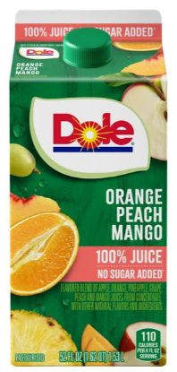 Picture of Dole Orange Peach Mango Juice 52 Oz