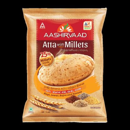 Picture of Aashirvaad Atta With Millets 10 Lbs