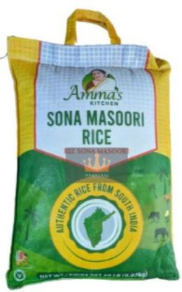 Picture of Amma/'s Kitchen Sona Masoori Rice 20 Lbs