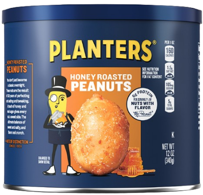 Picture of Peanuts Honey Roasted 12 Oz