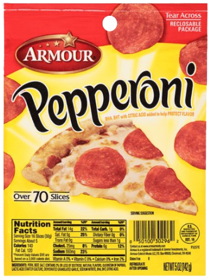 Picture of Armour Pepperoni 5 Oz